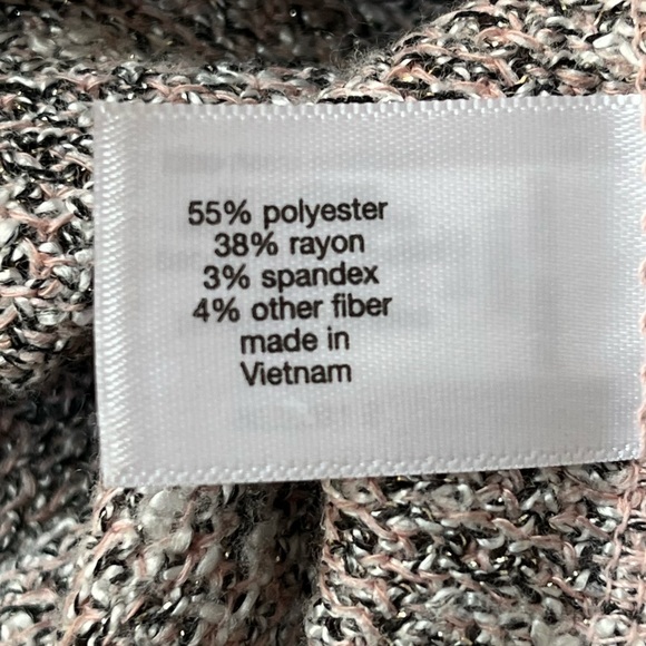 Lane Bryant Knit Tank Top Sweater Pink Silver Size 18/20 - Picture 4 of 6